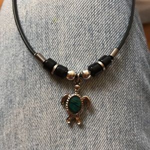 Mother of Pearl Sea Turtle Necklace
